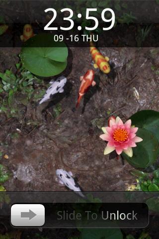 3D Koi Pond Live Screensaver Android Themes