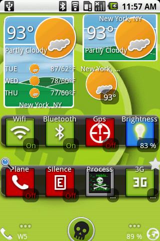 Sticker Weather Android Themes