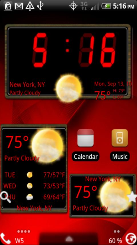 Retrolarm Weather Android Themes
