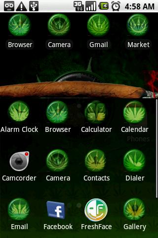 Weed Theme Android Themes