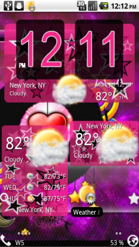 Pink Star Weather