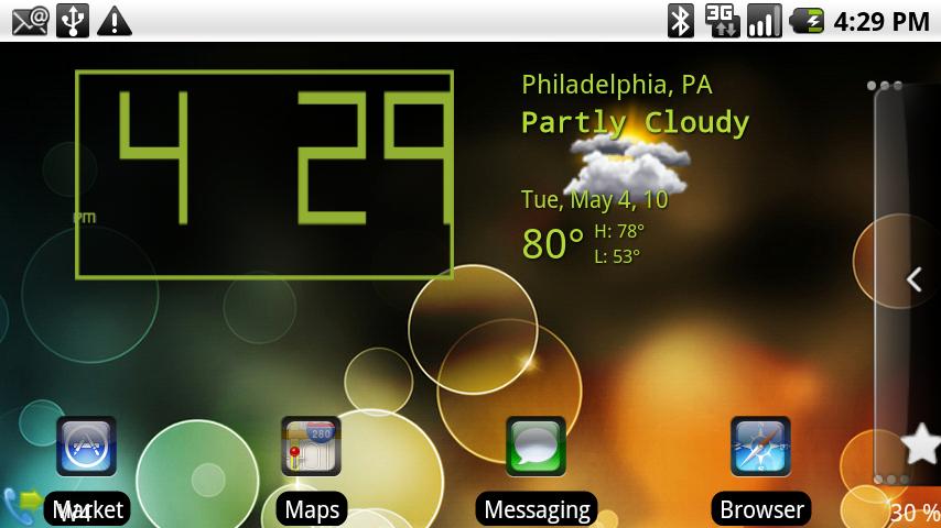 Recon Clock Android Themes