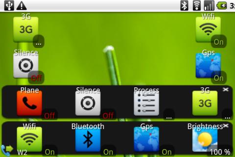 Weather widget Avenue toggle Android Themes