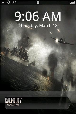 Call of Duty lock Android Themes