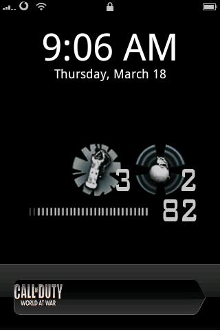 Call of Duty lock Android Themes