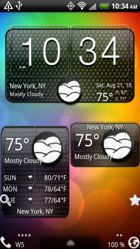 GrId Clock Android Themes