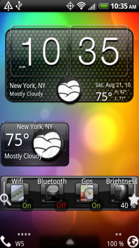 GrId Clock Android Themes