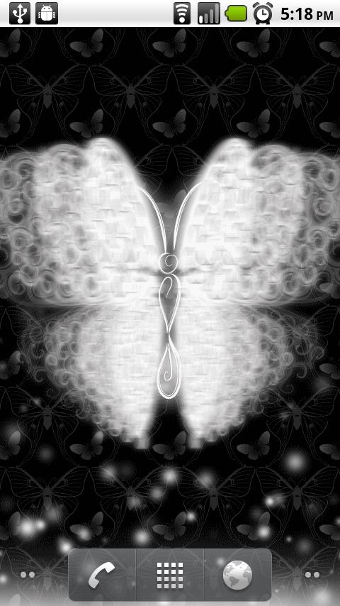 Lace Butterfly Live Wallpaper Android Personalization