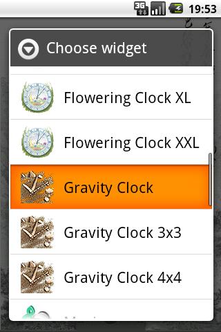 Gravity Clock Android Themes