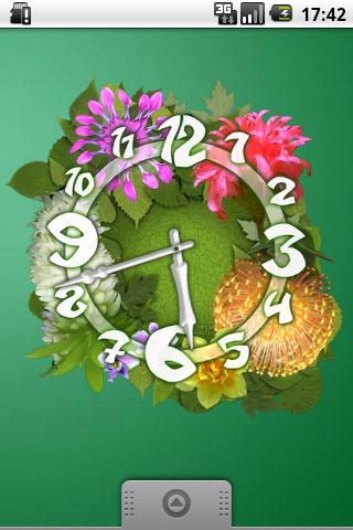 Flower Parade Clock Android Themes