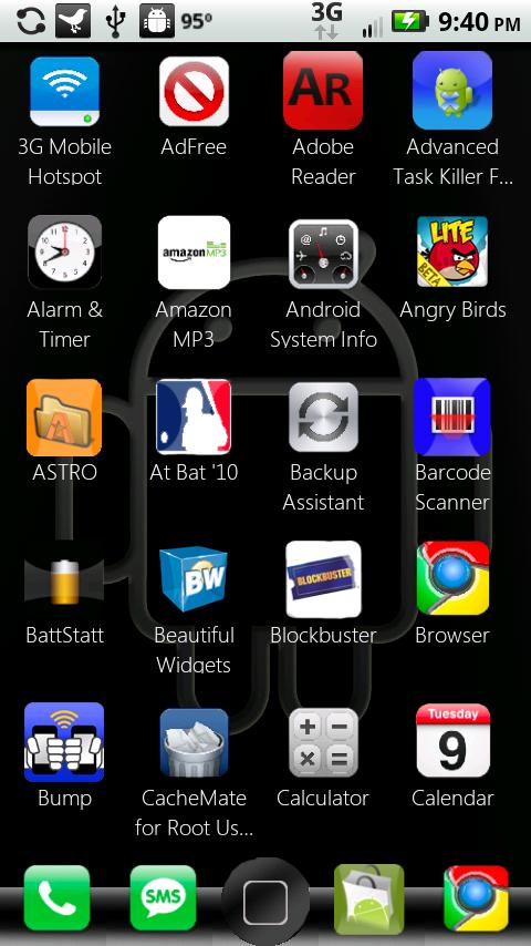 ADW IPhroid IPhone Free Android Themes