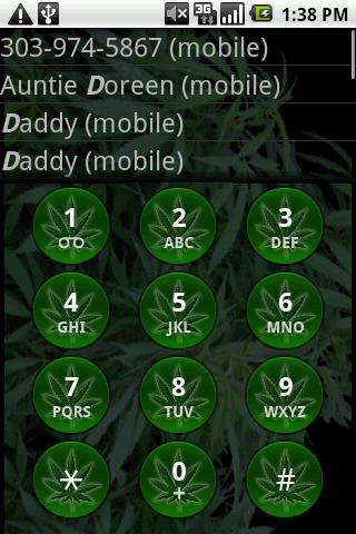 Dialer: Weed Android Themes