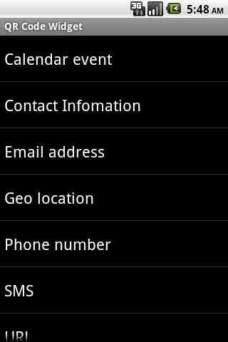 QR Code Widget Android Themes