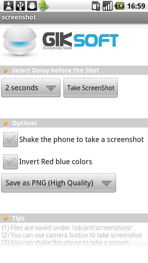 screenshot Android Tools