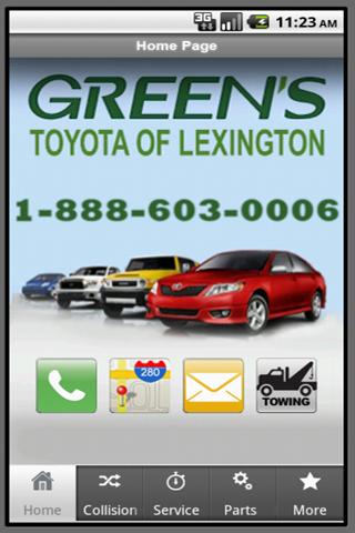 Green’s Toyota of Lexington Android Tools