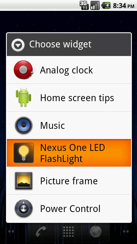 Nexus One LED Flashlight Android Tools