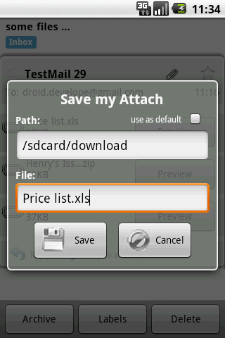 Save my Attach Android Tools