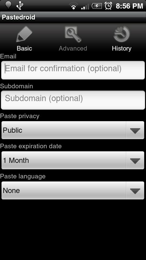 Pastedroid for Pastebin Android Tools