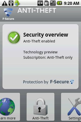 F-Secure Anti-Theft for Mobile Android Tools