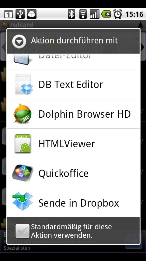 Send to Dropbox Android Tools