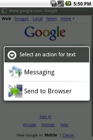 Send To Browser Android Tools