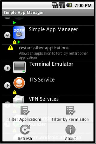 Simple Application Manager