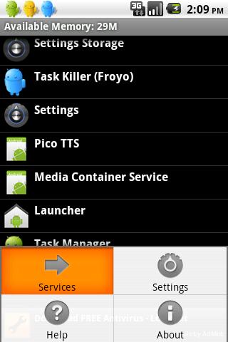 Task Killer (Froyo) Android Tools