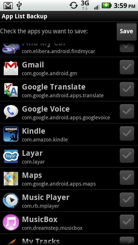 App List Backup