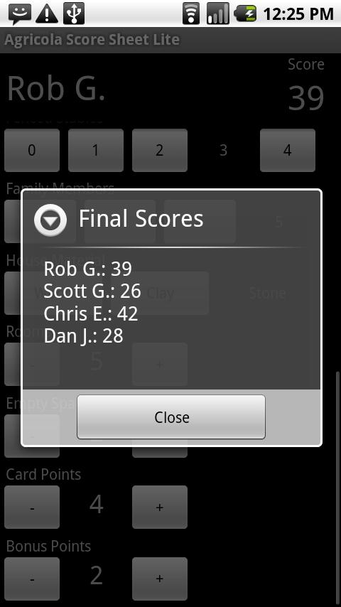 Agricola Score Sheet Lite Android Tools