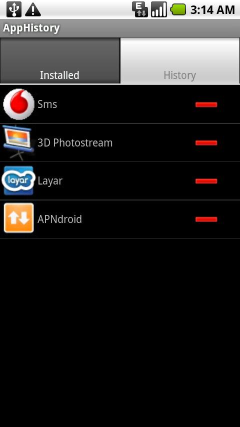 AppHistory Android Tools