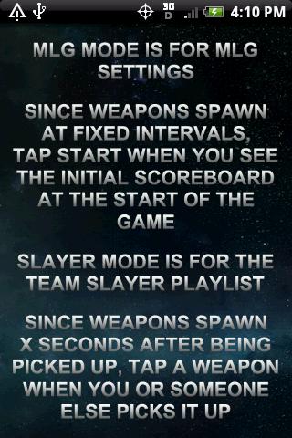 Halo Reach MLG Timer Android Tools