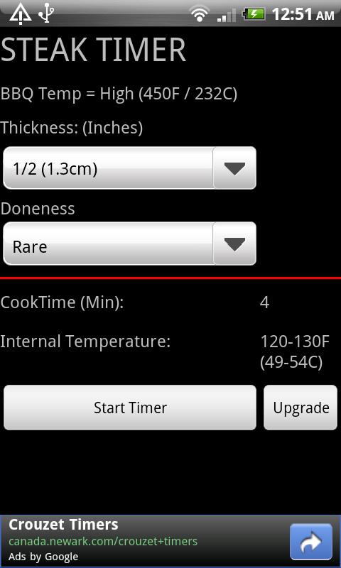 Steak Timer Android Tools