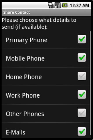 Share Contact Android Tools