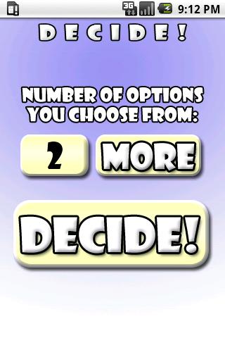 Decide! Android Tools