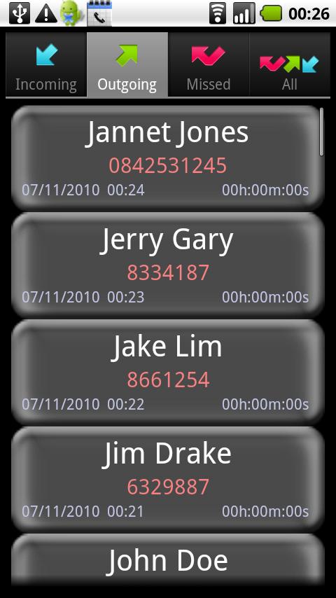 Simple Call Log Android Tools