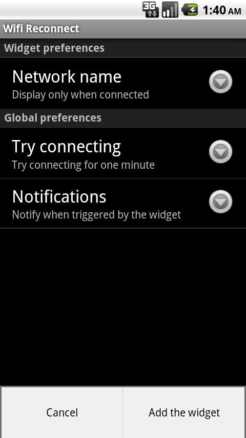Wifi Reconnect Widget Android Tools