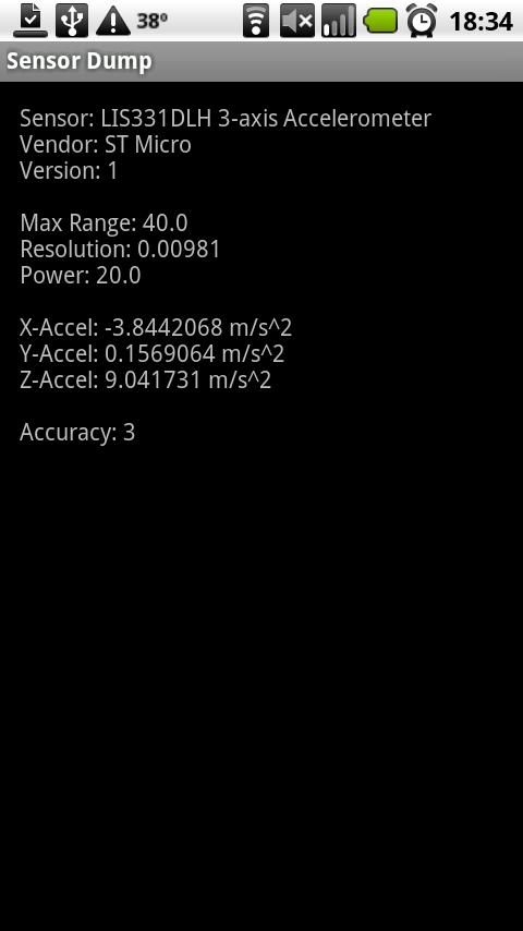 Sensor Dump Android Tools