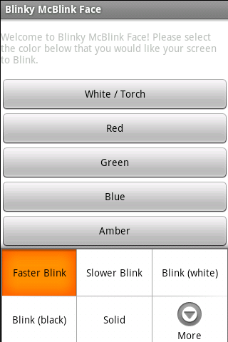 Blinky McBlink Face Android Tools