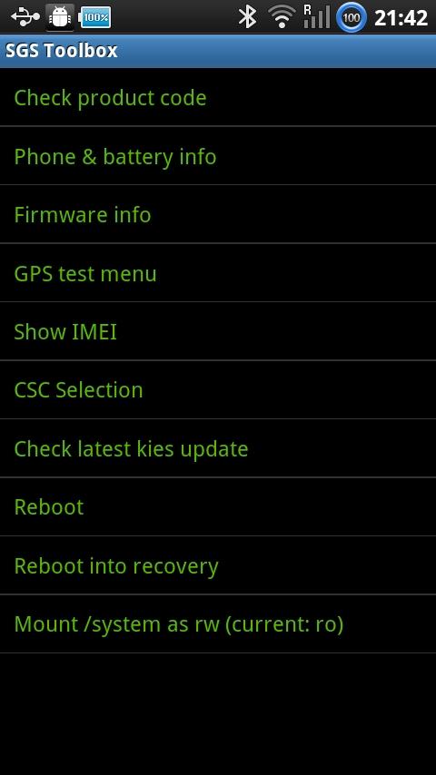 SGS Toolbox Android Tools