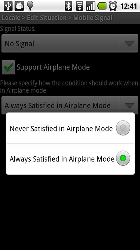 Locale Mobile Signal Plug-In Android Tools