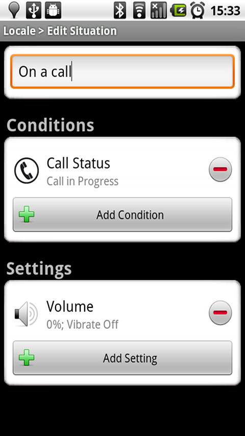 Locale Call Status Plug-In Android Tools