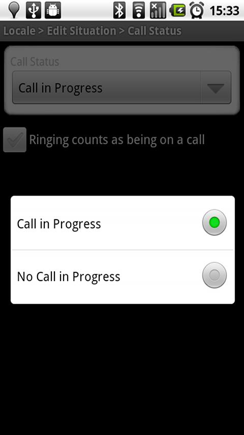 Locale Call Status Plug-In Android Tools