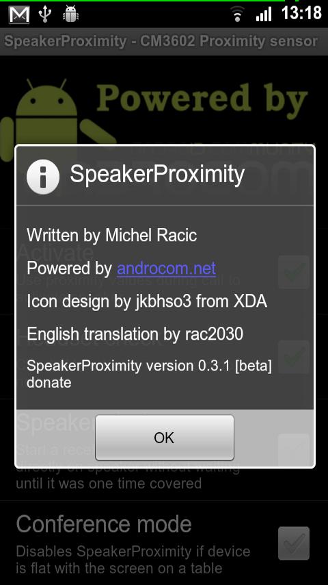 SpeakerProximity donate Android Tools