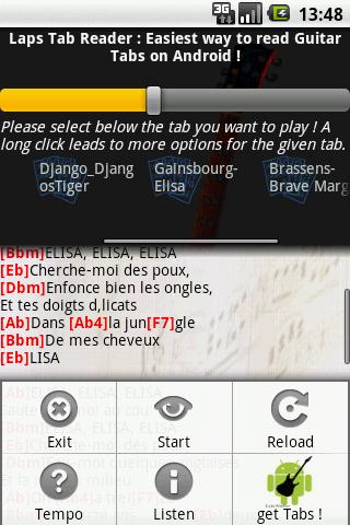 Tab Reader for Guitar and more Android Tools