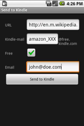 Send to Kindle Android Tools