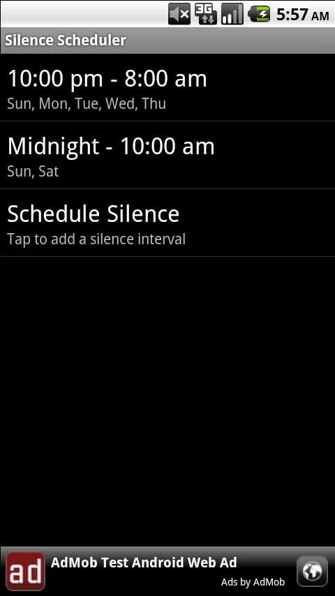 Silence Scheduler