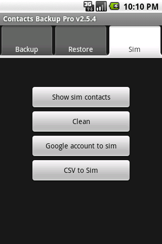 Contacts Backup Pro Android Tools
