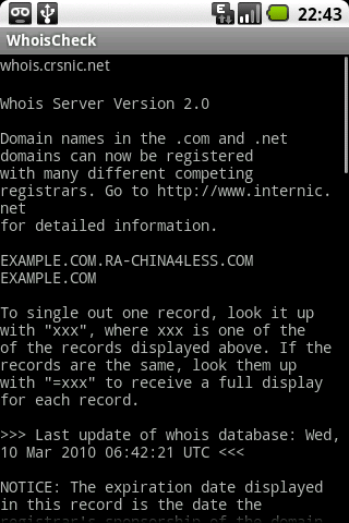 WhoisCheck Android Tools