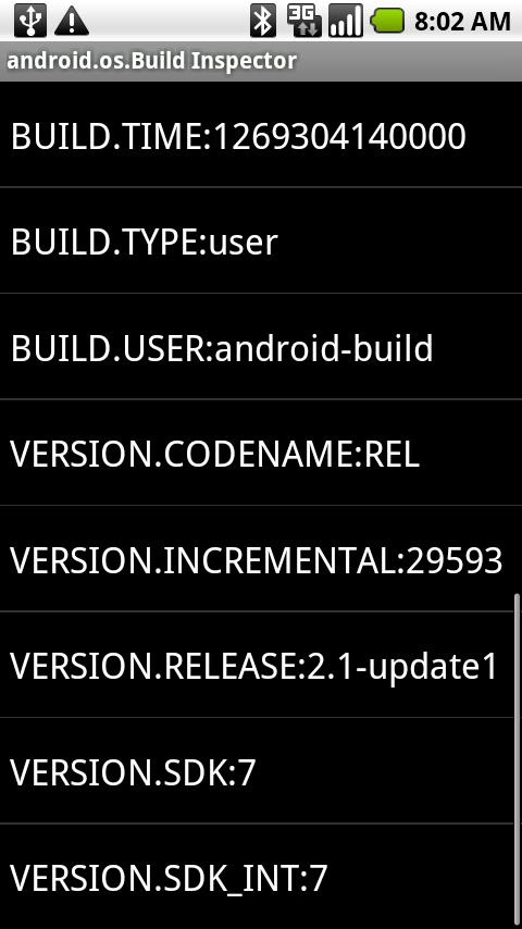 android.os.Build Inspector Android Tools