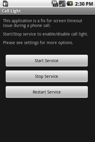 Call Light Android Tools